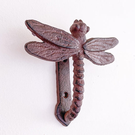 Cast iron Dragonfly door knocker wall hanging