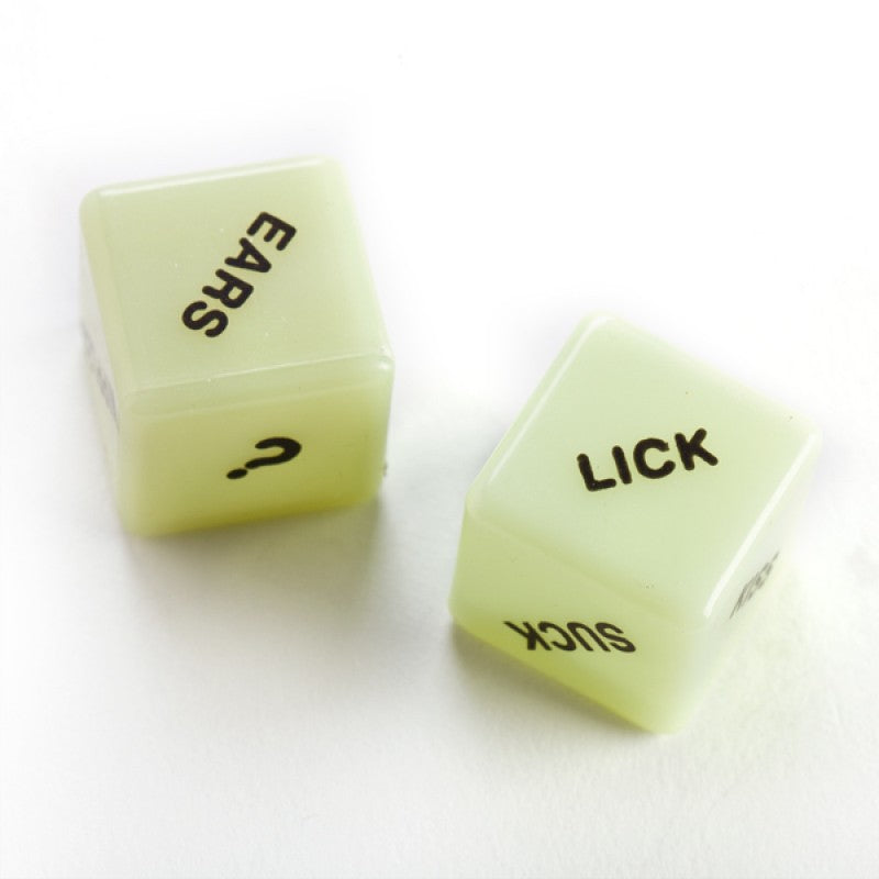 Glow in the dark naughty love dice