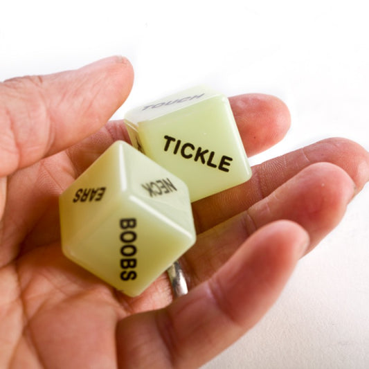Glow in the dark naughty love dice