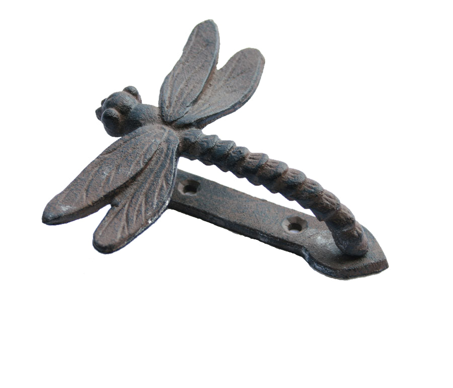 Cast iron Dragonfly door knocker wall hanging