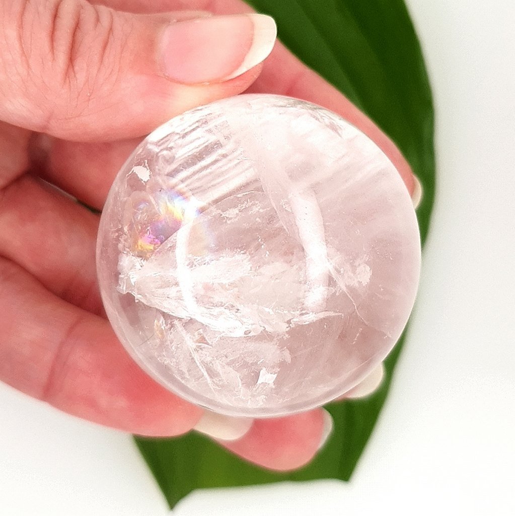 Clear Quartz polished sphere crystal ball
