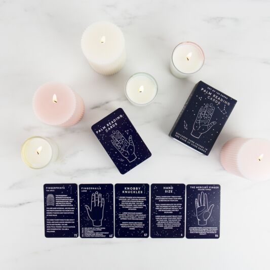 Palm reading / palmistry tarot reading card set