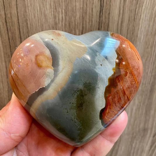 Desert jasper crystal heart Large