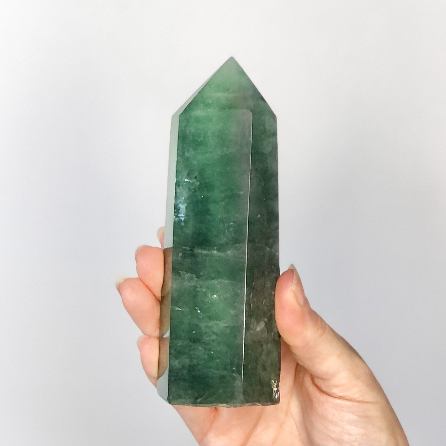 Green fluorite crystal generator tower L