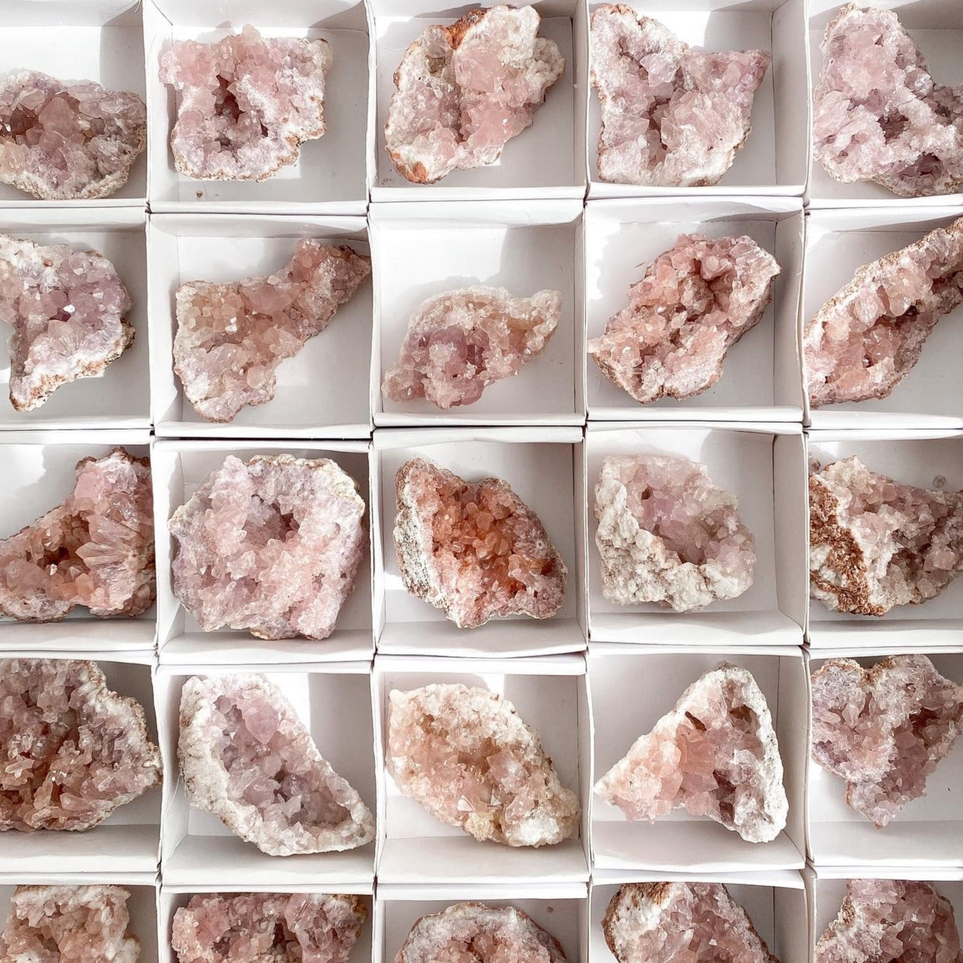 Pink Amethyst crystal cluster