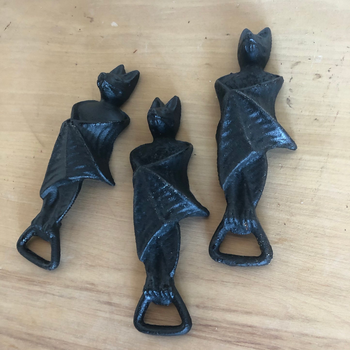 Rusty Dracula Bat cast iron bottle opener