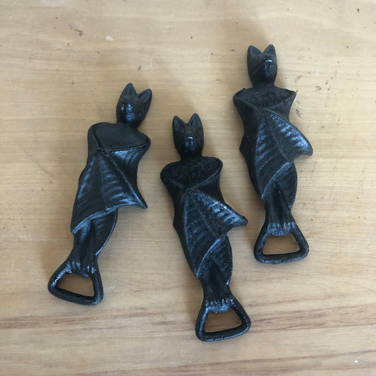 Rusty Dracula Bat cast iron bottle opener