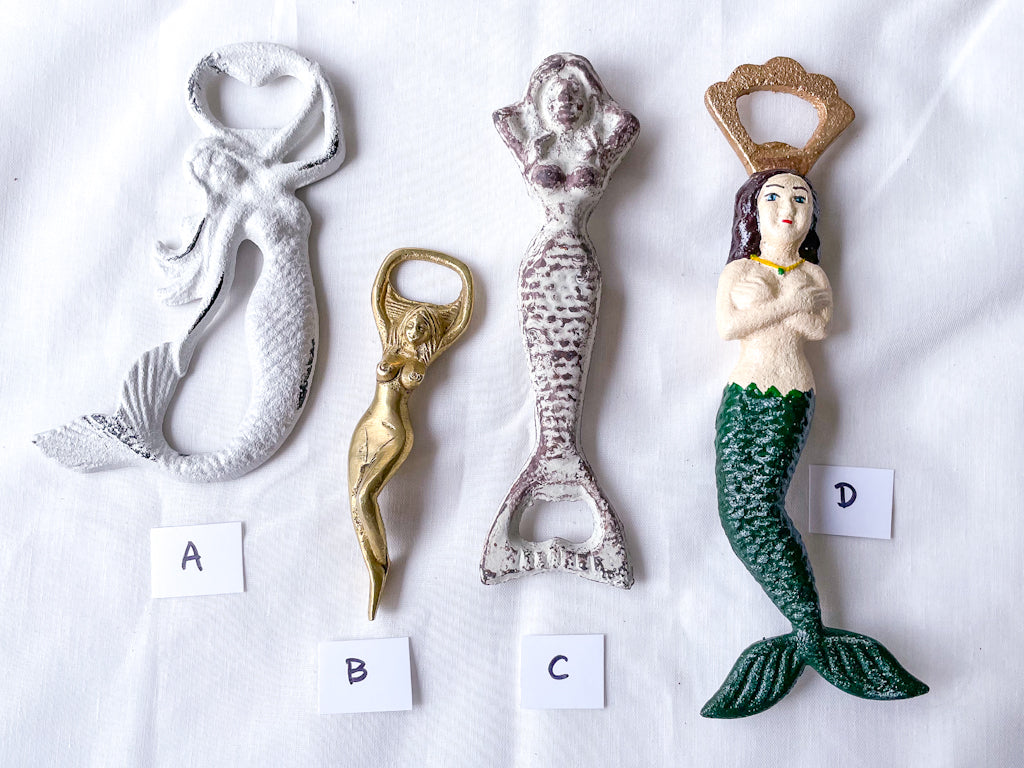 Mermaid metal bottle opener