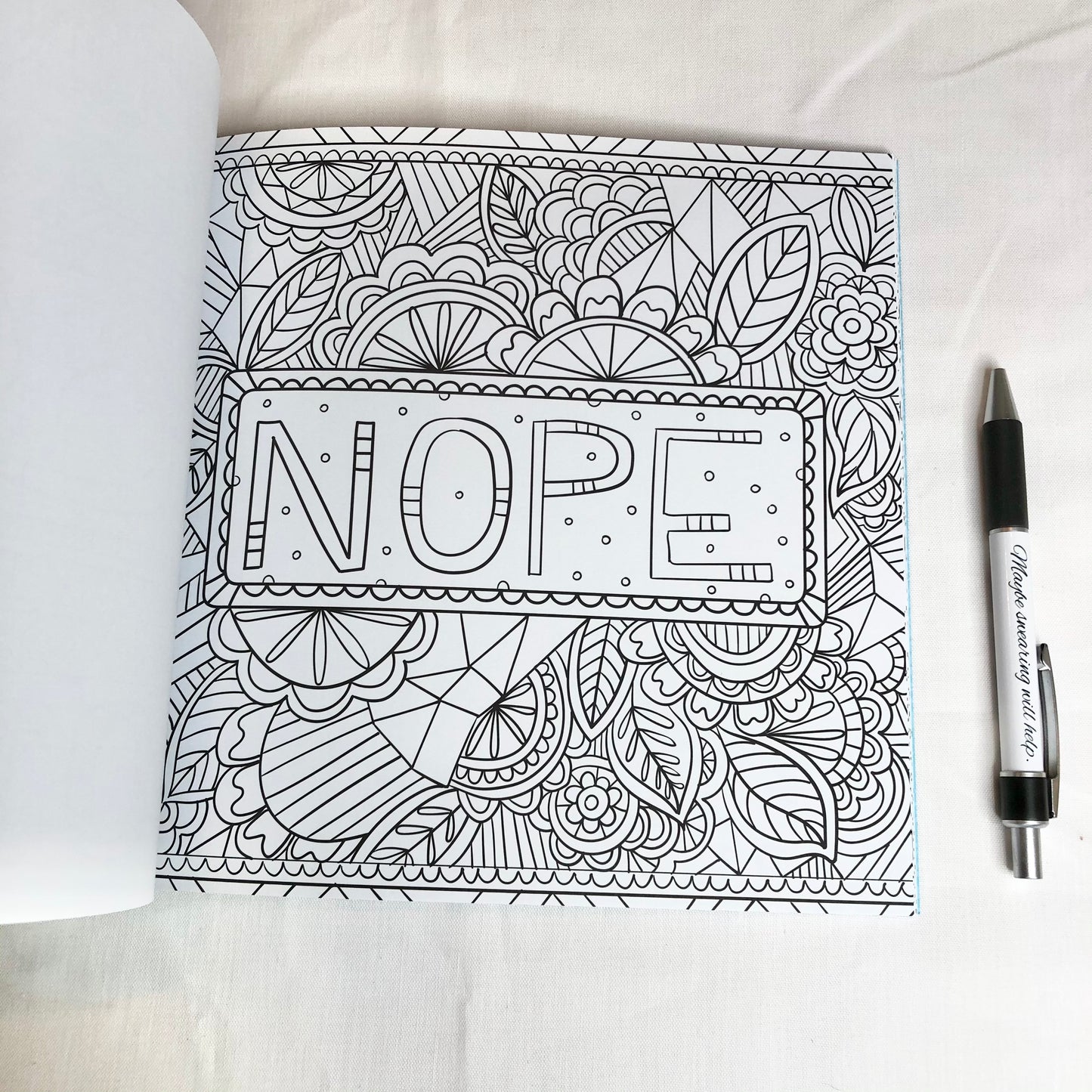 Inner f*cking peace colouring book