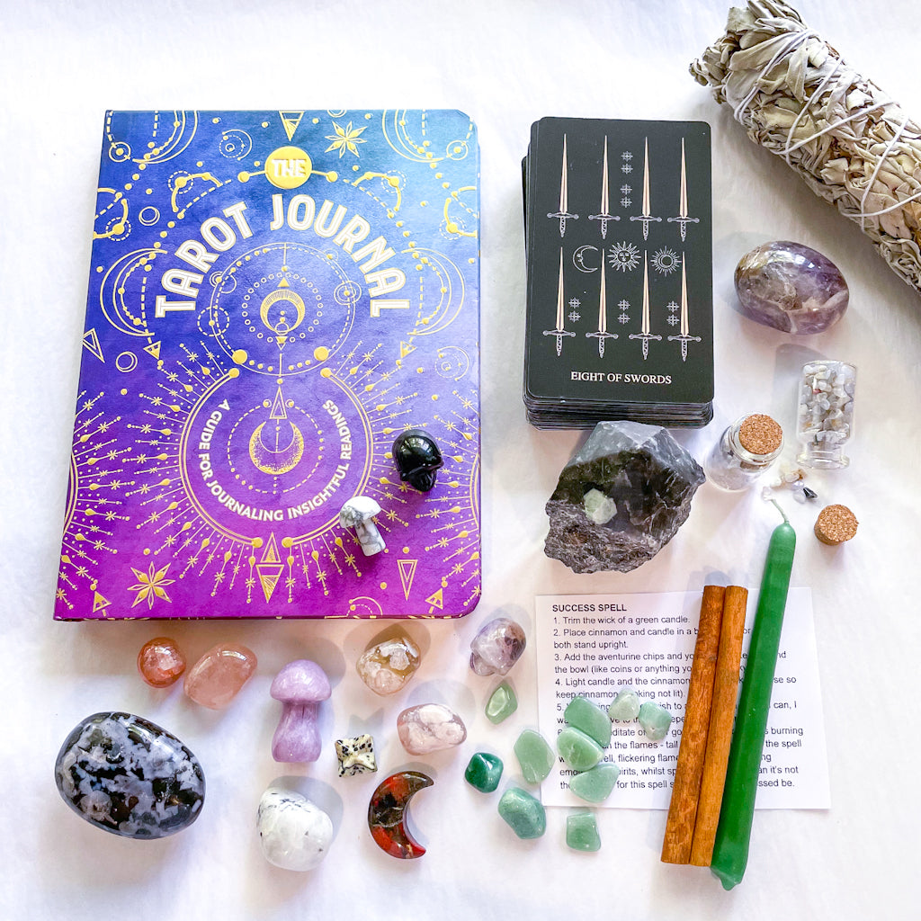 Witchy Crystal full moon countdown / advent calendar gift box
