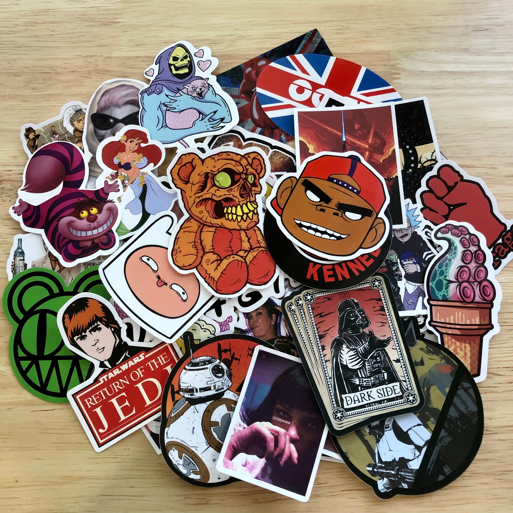 Pop culture sticker bomb pack - australia skateboard sticker set