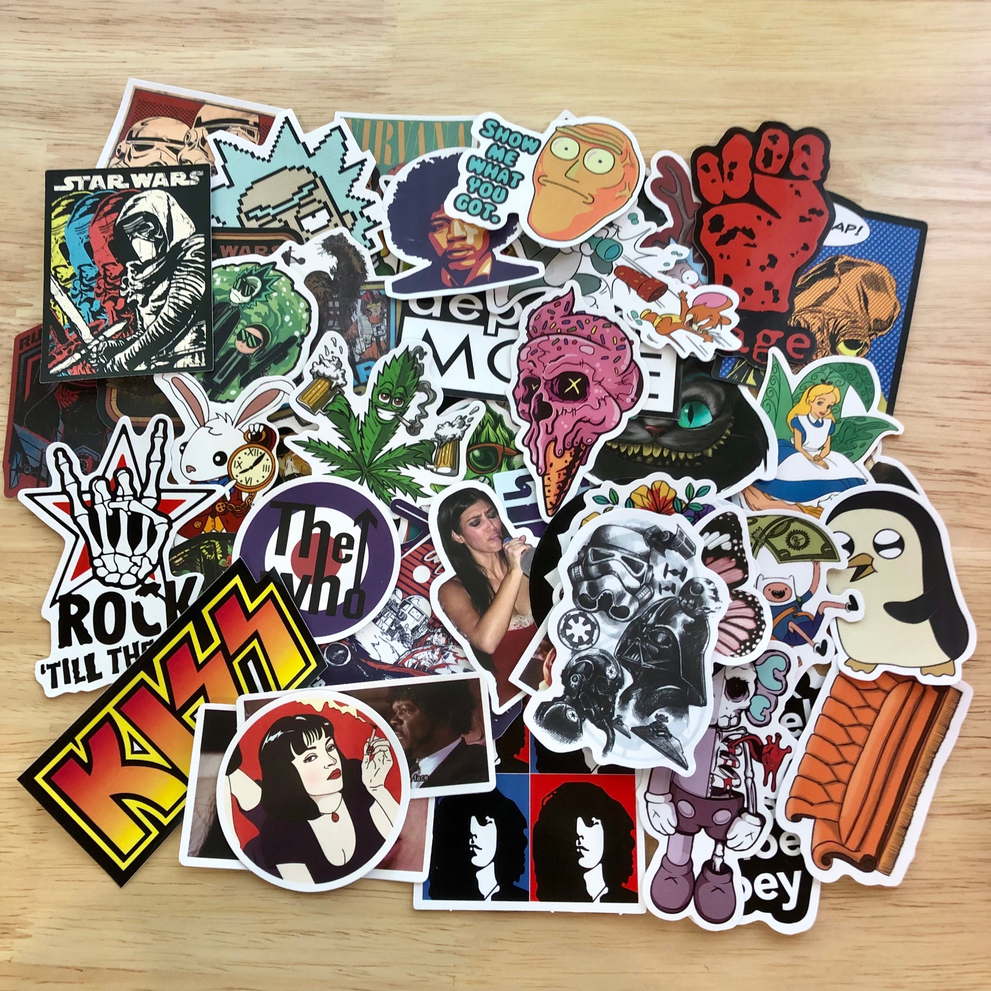 Pop culture sticker bomb pack