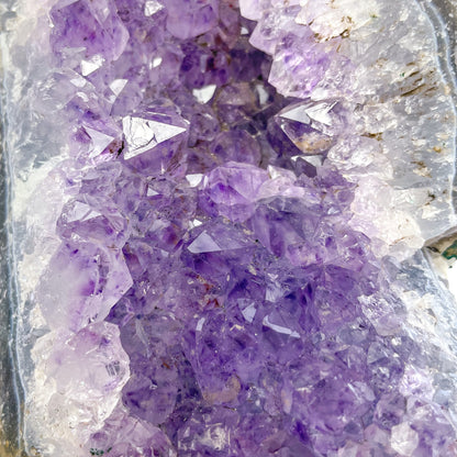 Purple Amethyst + Blue lace agate crystal cluster 1kg