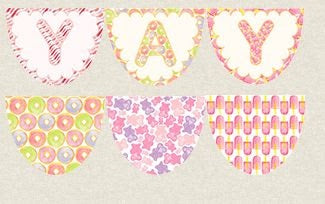 Birthday pretty bunting DIY kit