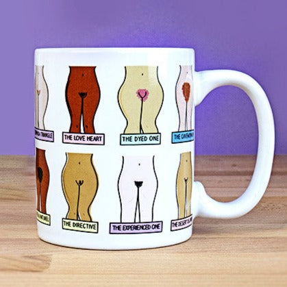 Cheeky pussy hair styles / muff mug