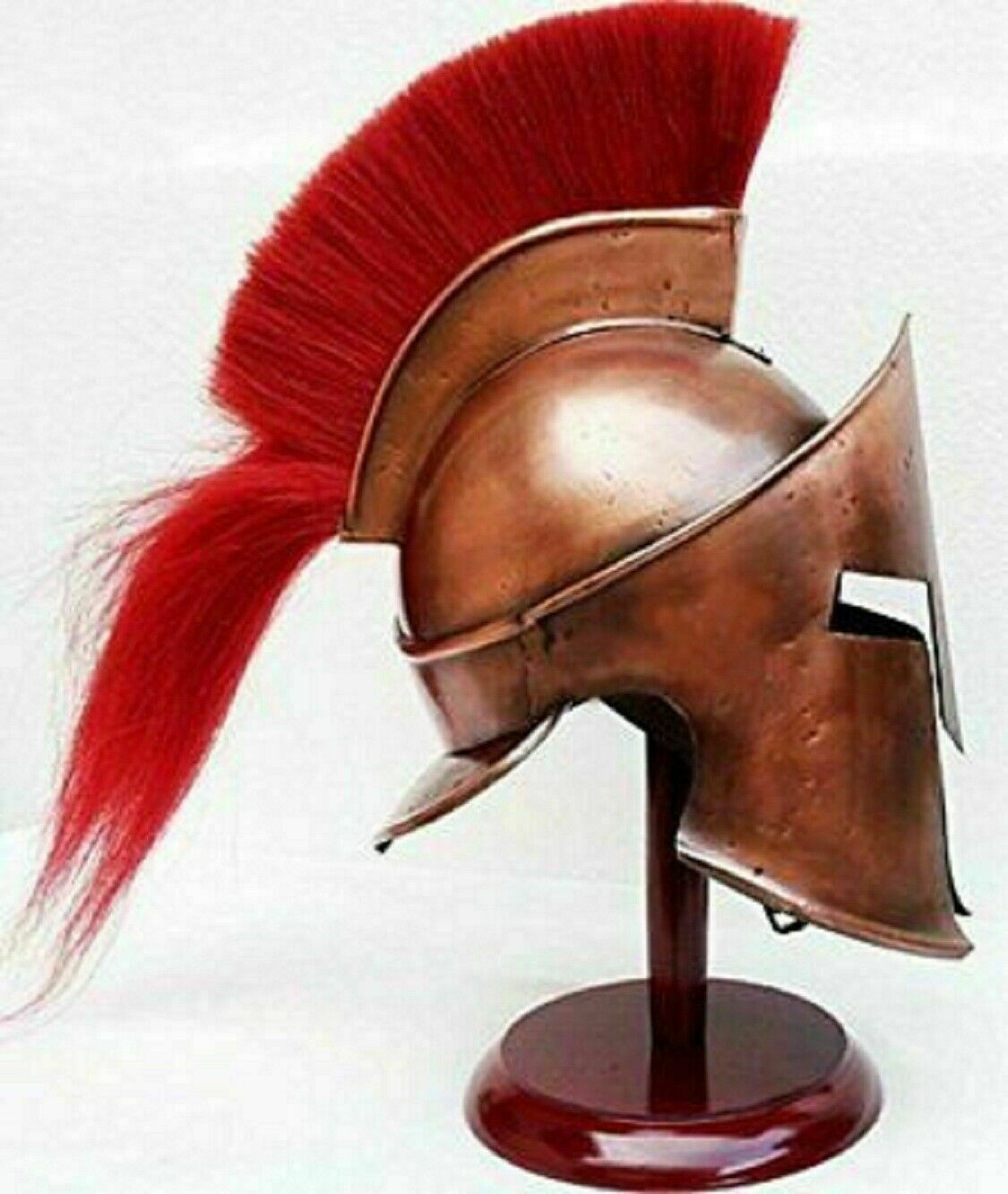 Antique metal warrior helmet statue - Gladiator (movie), Roman Centurion, Knight Crusader, Vikings or Spartan king
