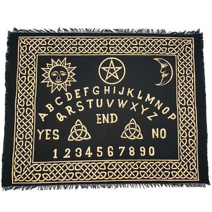 Witchy Ouija board altar table cloth / wall hanging