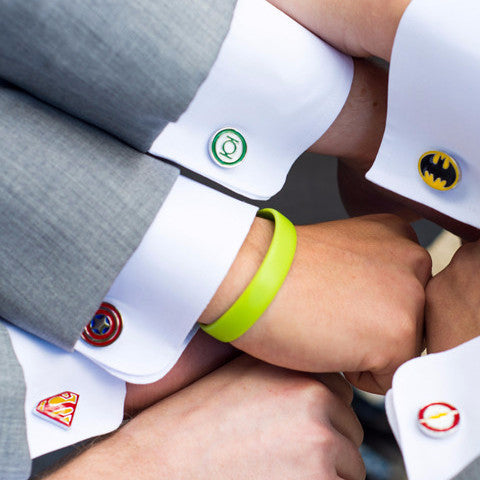 Superhero cuff link pair - various