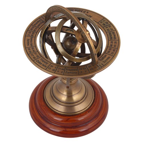 Brass Zodiac Celestial globe statue