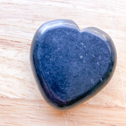 High quality Shungite crystal carved heart