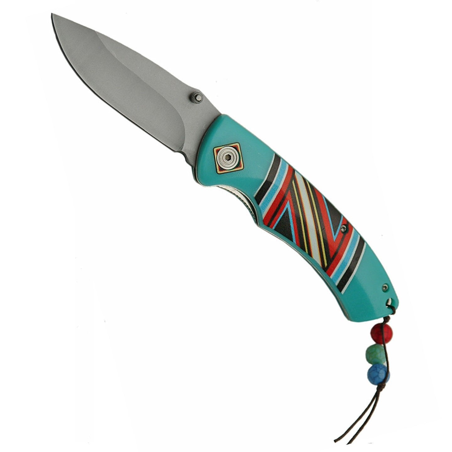 Native American Indian pocket knife - stripes