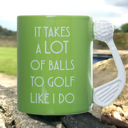 Cheeky fun golfer mug