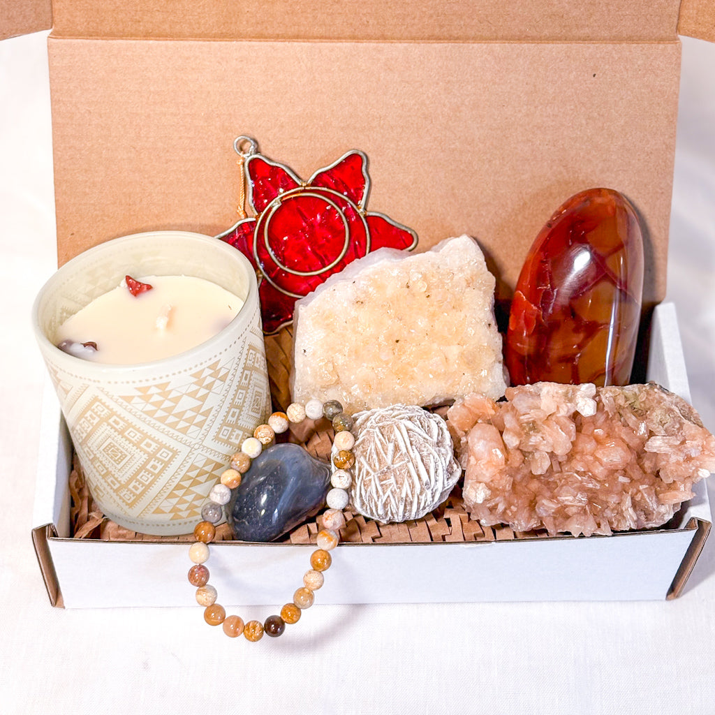 Monthly SUBSCRIPTION MYSTERY BOX - Good vibes & crystals gift box