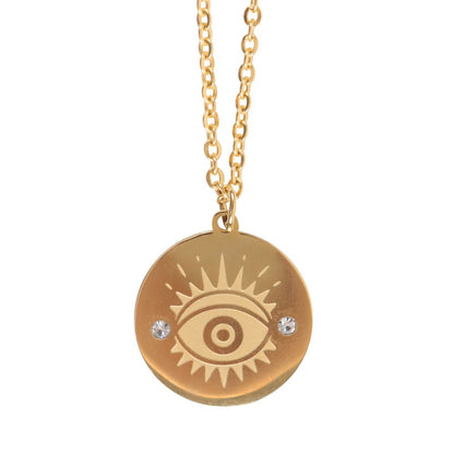 Good luck Evil Eye ~ Protection Talisman Necklace & Trinket Dish