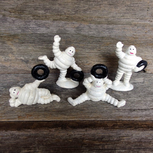 Michelin man cast iron statue