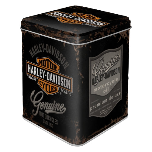 Vintage Harley Davidson Motorcycles storage box tin