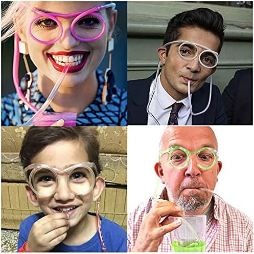 Beer goggles / novelty drinking straw glasses