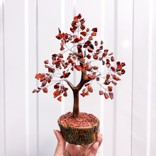Large Red Jasper Crystal Tree