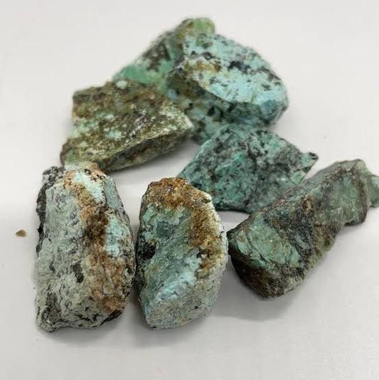 African turquoise rough crystal stone