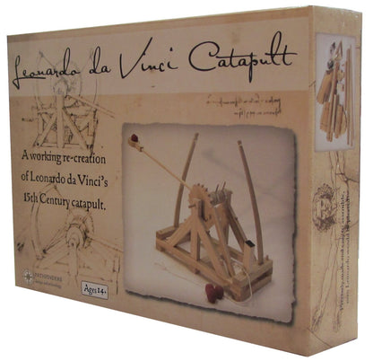 Da Vinci Catapult DIY Wooden puzzle Kit statue