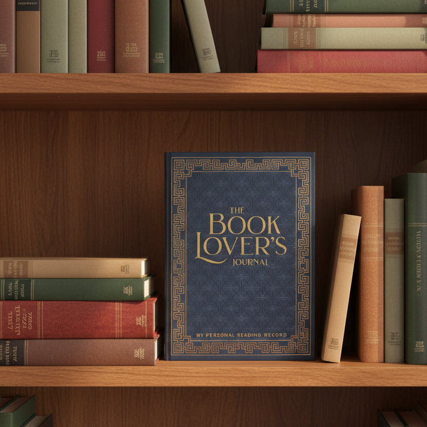 Book lovers record leather journal