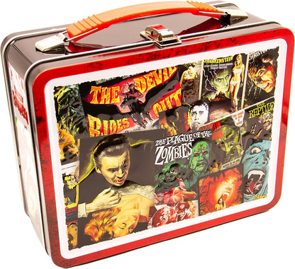 Horror movie retro tin lunch box storage container