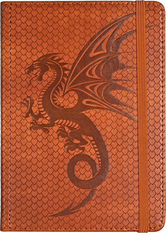 Mystical dragon faux leather journal