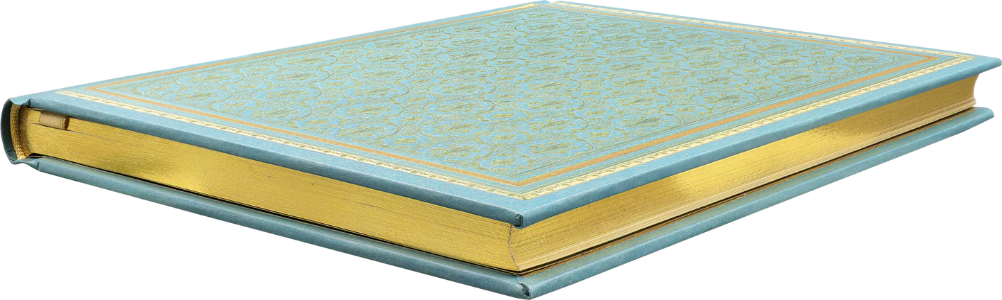 Fleurs de lis faux leather journal