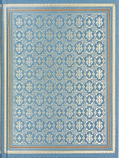 Fleurs de lis faux leather journal