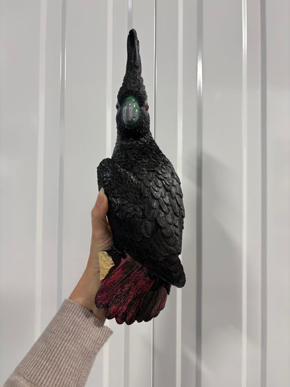 Red tail Black cockatoo or Yellow crested cockatoo bird  wall hanging