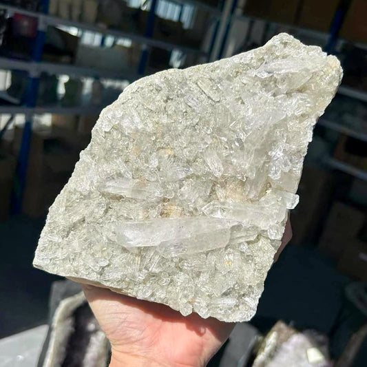 Clear quartz crystal cluster XL 1.9kg