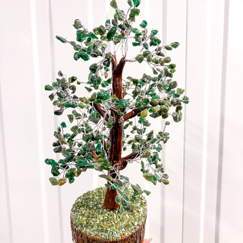 Large Green Aventurine Crystal Tree