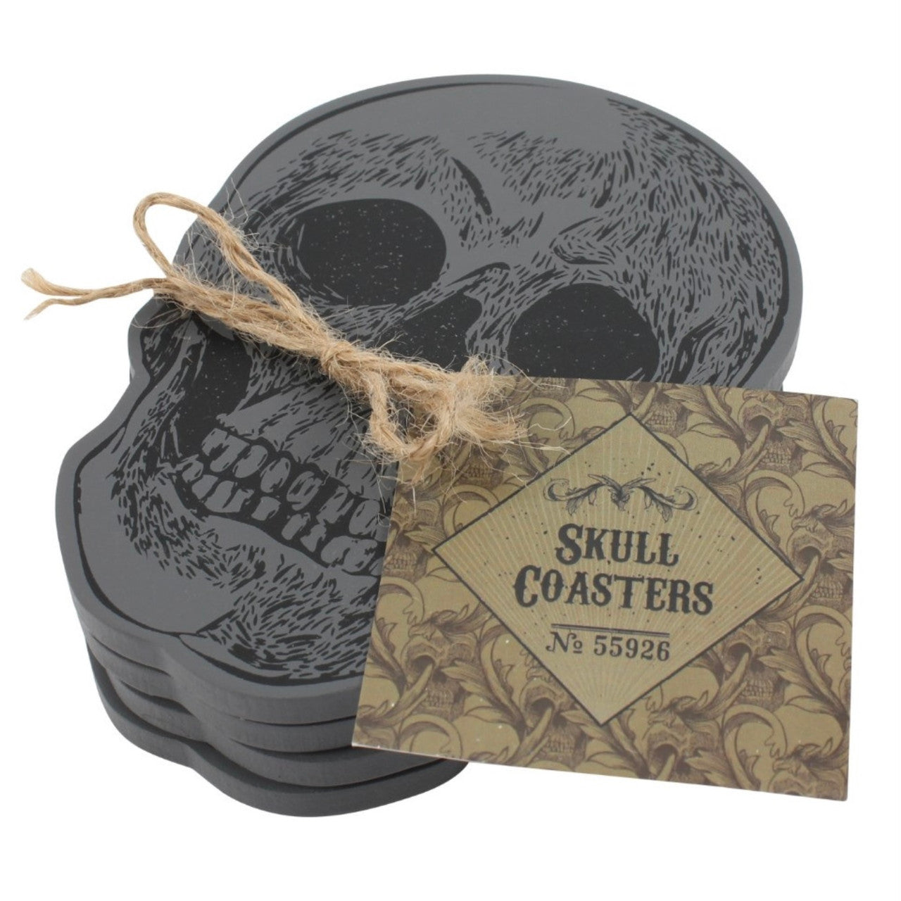 Skull coaster set 4