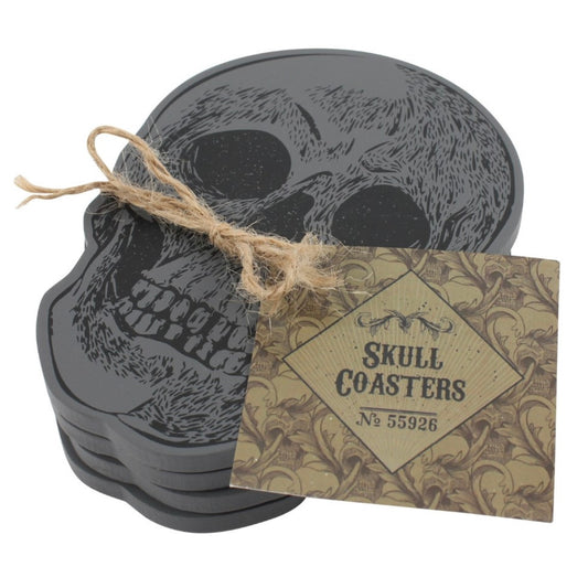 Skull coaster set 4