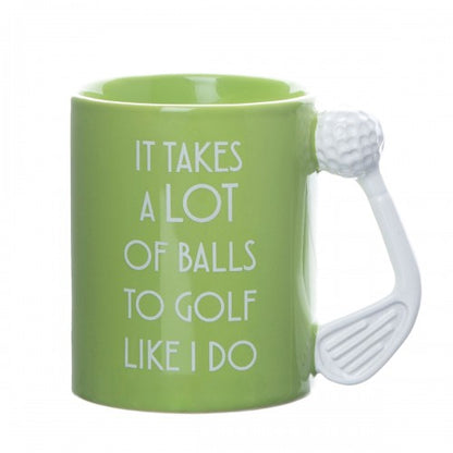 Cheeky fun golfer mug