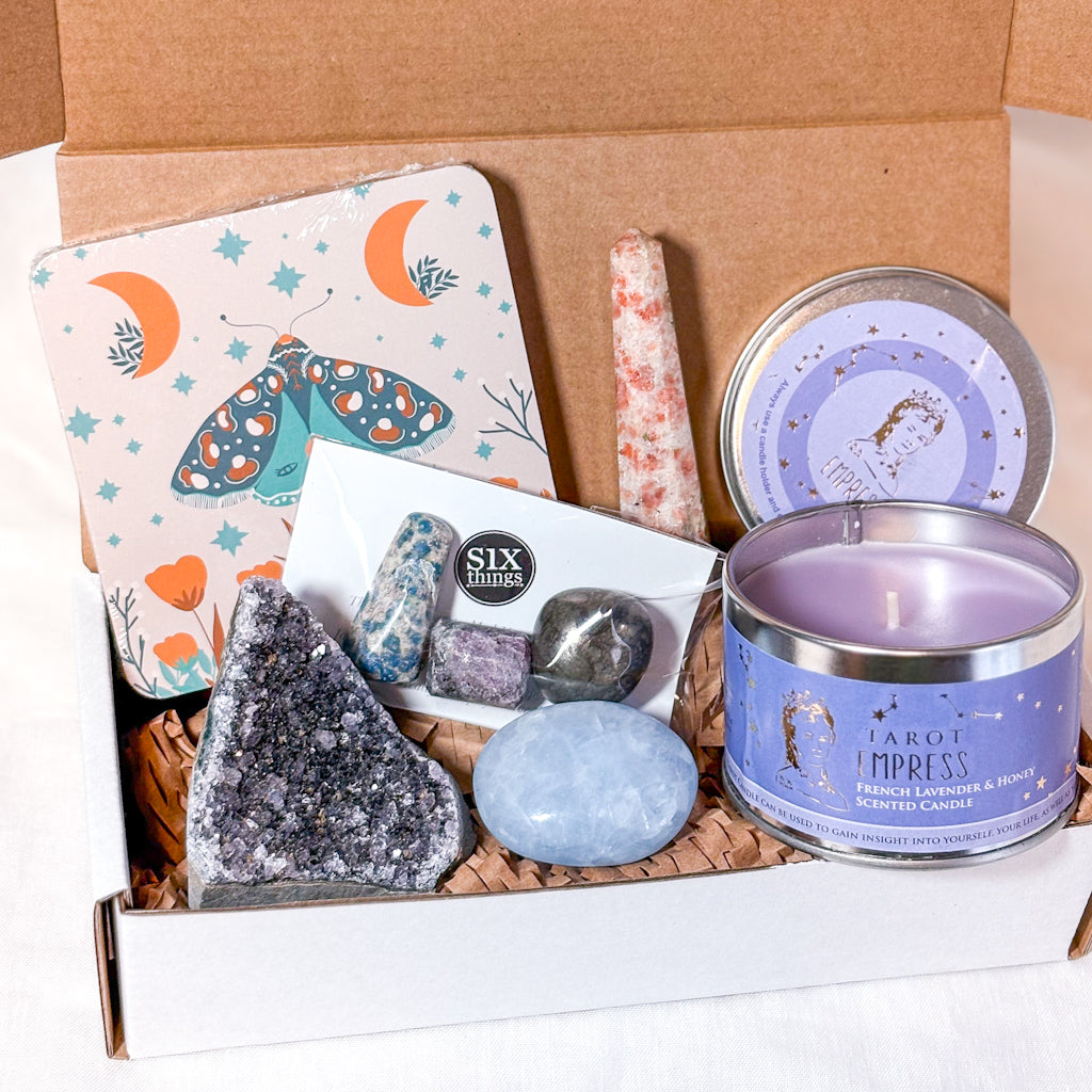 Monthly SUBSCRIPTION MYSTERY BOX - Good vibes & crystals gift box