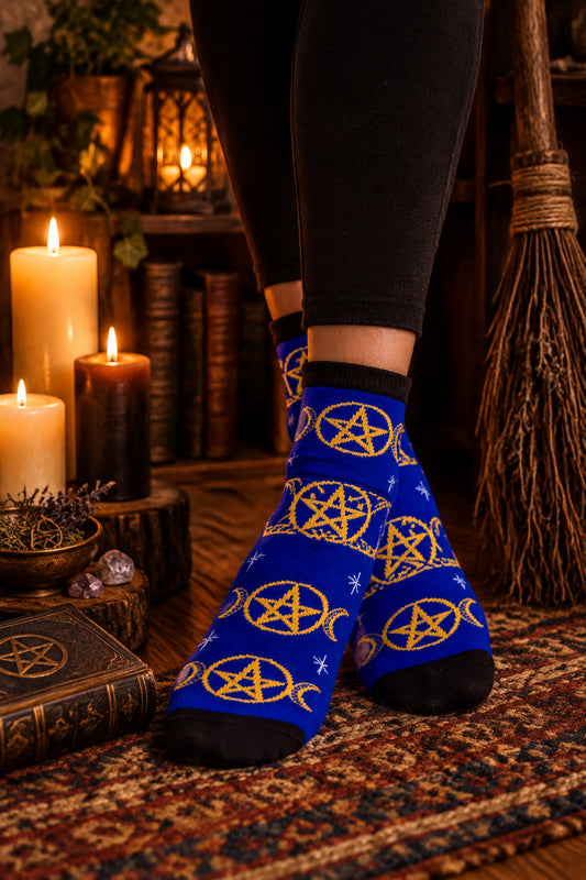 Wiccan pentagram socks