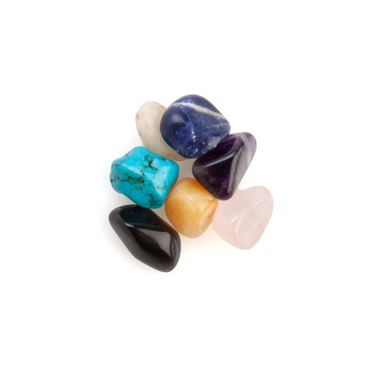 Tumble stone crystal set in bag