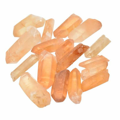 Tangerine quartz crystal rod