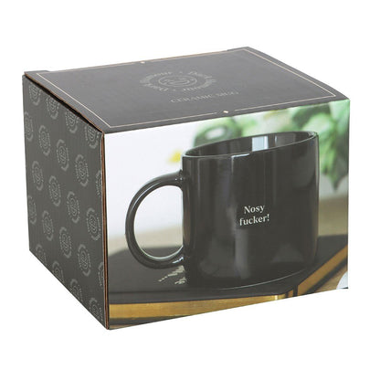 Nosy fucker coffee mug